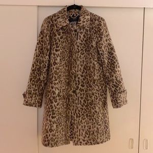 Jcrew wool leopard coat